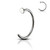 20G Nose Piercing Jewelry Titanium PVD Plated C-Shape Flat Disc Nose Hoop Rings - Sold Each