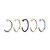 Flat Disc C Shape Nose Hoops Rings