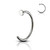Titanium Flat Disc C Shape Nose Rings Hoop
