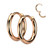 PVD Rose Gold Hinged Clicker Huggie Hoop
