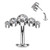 Clear CZ Floating Convex Base Reversed Belly Ring