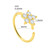 22G 14k Gold GH/SI1 Diamonds Flower Hoop Nose Ring