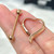 14G Rose Gold Heart Nipple Shield Ring