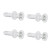 Clear Glass Retainer Flat Back Studs