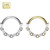 Baguette CZ Hinged Segment Ring