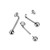 Titanium Bezel Flat CZ L Bent Christina Piercing