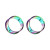 Surgical Steel Rainbow Double Flared Ear Plugs & Tunnels