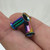Rainbow Double Flare Flesh Tunnels