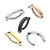Titanium 14G Flat Hinged Clicker Hoop Belly Button Ring