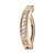 PVD Rose Gold CNC Set CZ Hinged Belly Rings