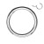 Silver Hinged Clicker Hoop Segment Ring