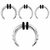Ridged Edge Septum Pincher Tapers Nose Ring