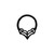 Surgical Steel PVD Black Spider web Hinged Segment Ring