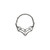 Surgical Steel Spiderweb Hinged Segment Ring