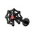 PVD Black Spider Web Labret Stud