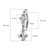 CNC Set CZ Belly Button Ring