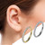 14K Gold CZ Clicker Segment Ring
