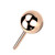 PVD Rose Gold Titanium Push In Threadless Ball Replacement Body Parts