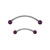 Purple Ferido Balls Tongue Barbells