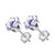 Light Purple Cubic Zirconia Stud