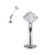 Clear CZ Floating Convex Base Belly Ring