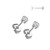 Titanium Prong Set CZ Studs Earrings