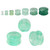 Green Fluorite Stone Double Flare Concave Tunnels