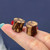 Batik Wood Double Flare Ear Tunnels Piercings
