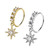 Starburst CZ Bendable Hoops Nose Rings Piercings