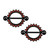 Hyacinth CZ Nipple Barbells Shield Piercings
