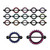 Flower CZ Nipple Barbells Shield Piercings