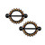 Topaz CZ Nipple Barbells Shield Piercings
