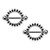 Jet CZ Nipple Barbells Piercings