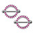 Rose CZ Nipple Barbells Piercings