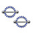 Sapphire CZ Nipple Barbells Piercings
