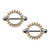 Topaz CZ Nipple Barbells Piercings