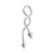 Spike Twisted Spiral industrial Barbell