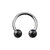 Jet Black Ferido Ball Circular Barbells