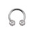 Clear Ferido Ball Circular Barbells