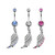 Wing Dangle Belly Button Rings
