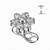 Titanium CZ Flower Dermal Anchor Tops