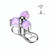 Purple Opal Flower Dermal Anchor Tops