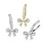 Ribbon CZ Dangle Hinged Belly Ring