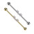 Marquise CZ Wings Industrial Barbell