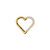 PVD Gold Heart Hinged Segment Rings