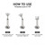 Surgical Steel 18G Threadless Ball Ends Flat Back Labret Studs