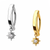 Dangle CZ Sun Hinged Belly Button Rings