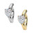 Heart CZ Hinged Belly Button Rings