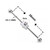 14G Spooky Smiley Ghost Industrial Barbell