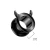 PVD Black Devil Horn Screw Fit Ear Gauges
